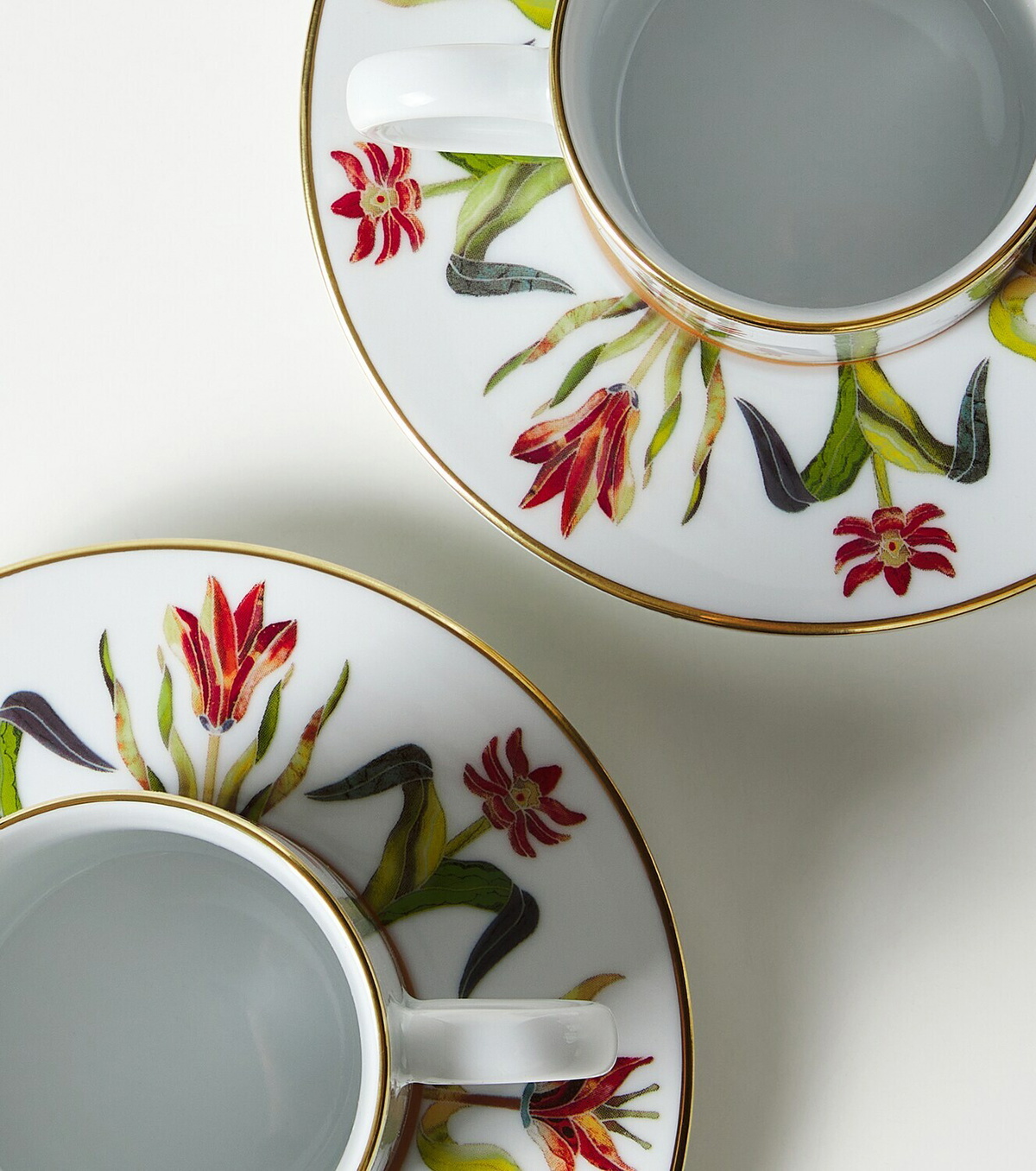 L'Objet Grand Tour set of 2 espresso cups and saucers