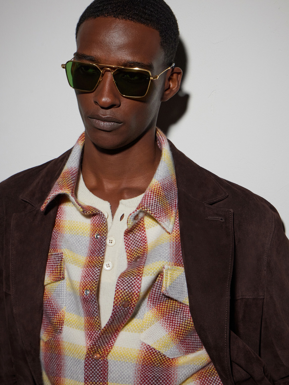 Jacques Marie Mage - Nick Fouquet Nellcôte Square Frame Metal Sunglasses