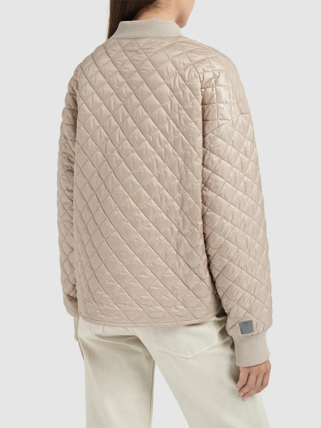 Max Mara Licia リバーシブル ボンバー キルティング ジャケット リチア] リバーシブル ボンバー ジャケット, hazelnut brown