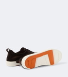 Santoni Suede slip-on sneakers