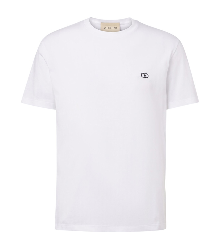 Photo: Valentino VLogo cotton jersey T-shirt