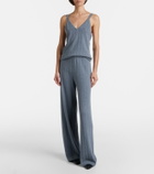 Lisa Yang Shannen cotton and cashmere wide-leg pants