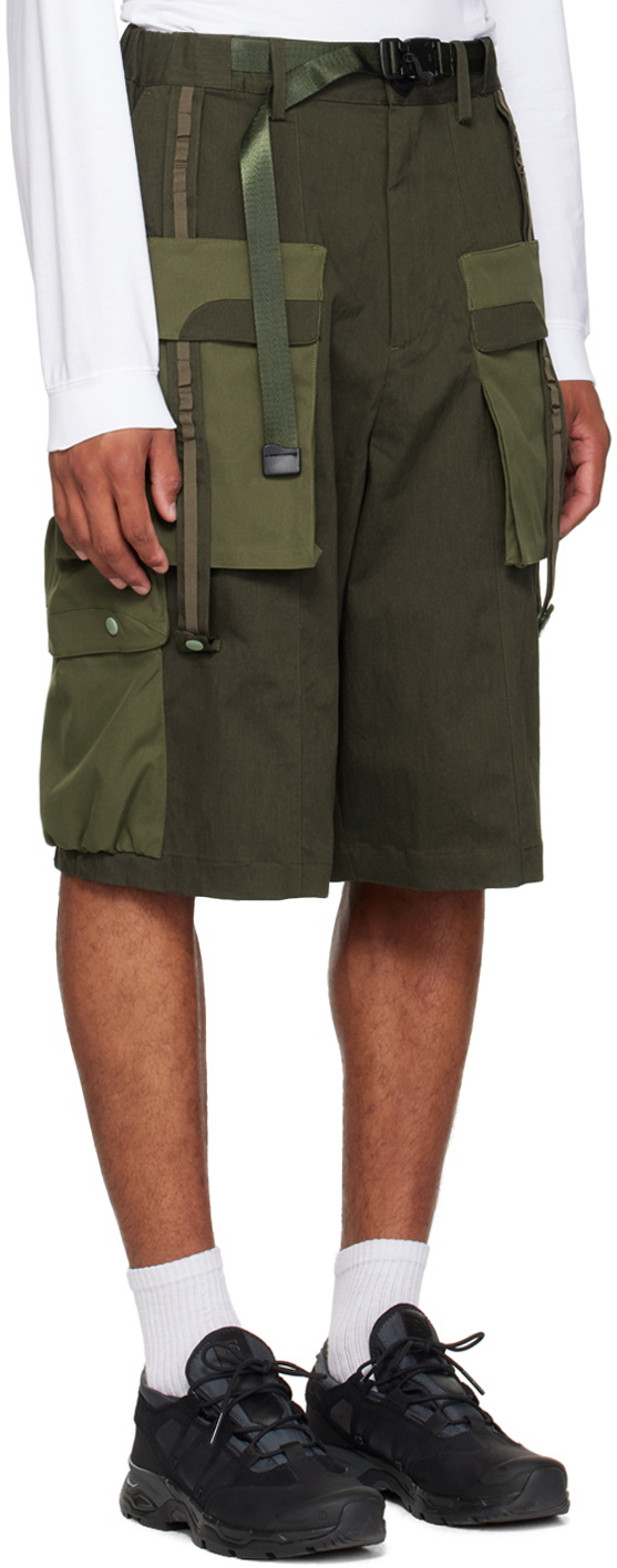 Archival Reinvent Green Belted Shorts