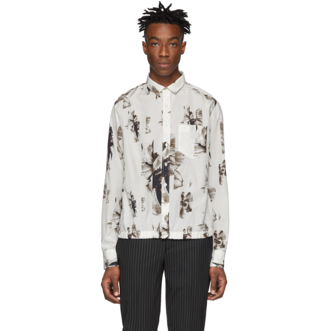 Photo: Neil Barrett Off-White and Black Flower Shirt