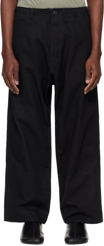 Photo: Jan-Jan Van Essche Black O-Project Paraffin Coated Cloth Jeans
