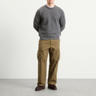 Armor-Lux Men's Waffle Knit Jumper in Misty Grey