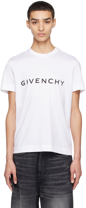 Photo: Givenchy White Archetype T-Shirt