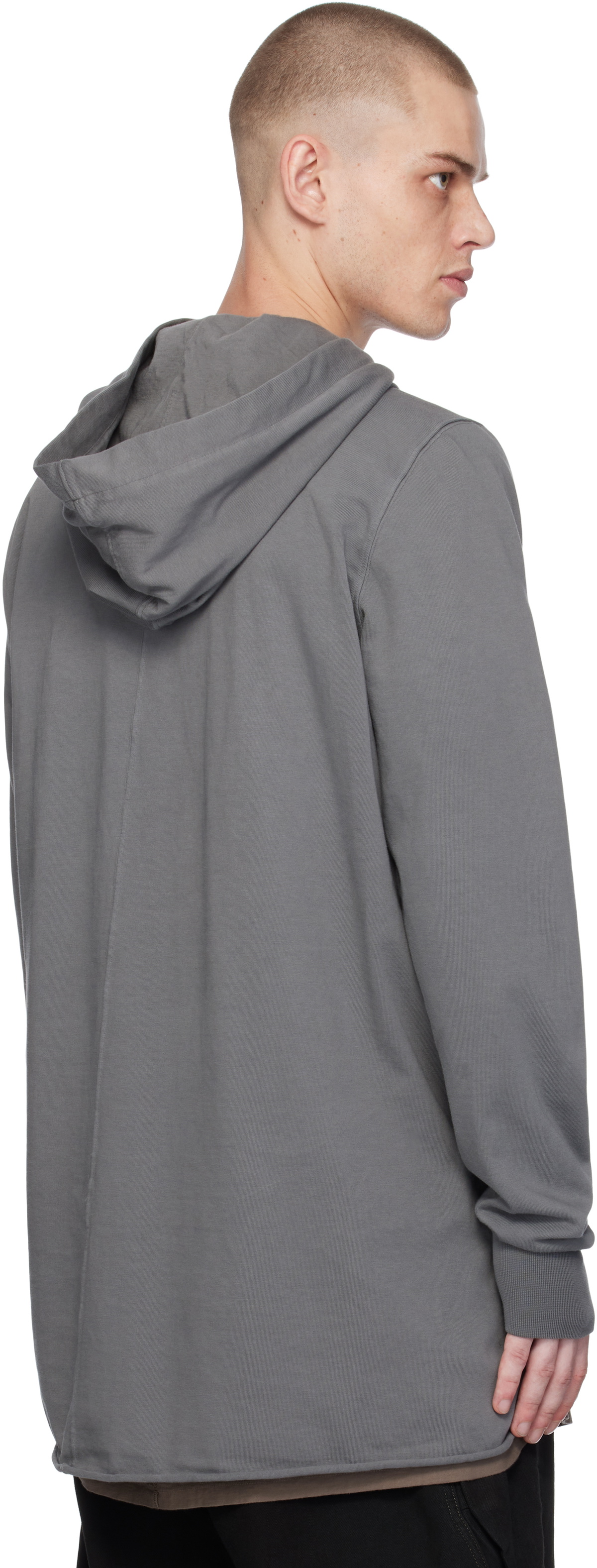 Rick Owens DRKSHDW Gray Porterville Pullover Hoodie