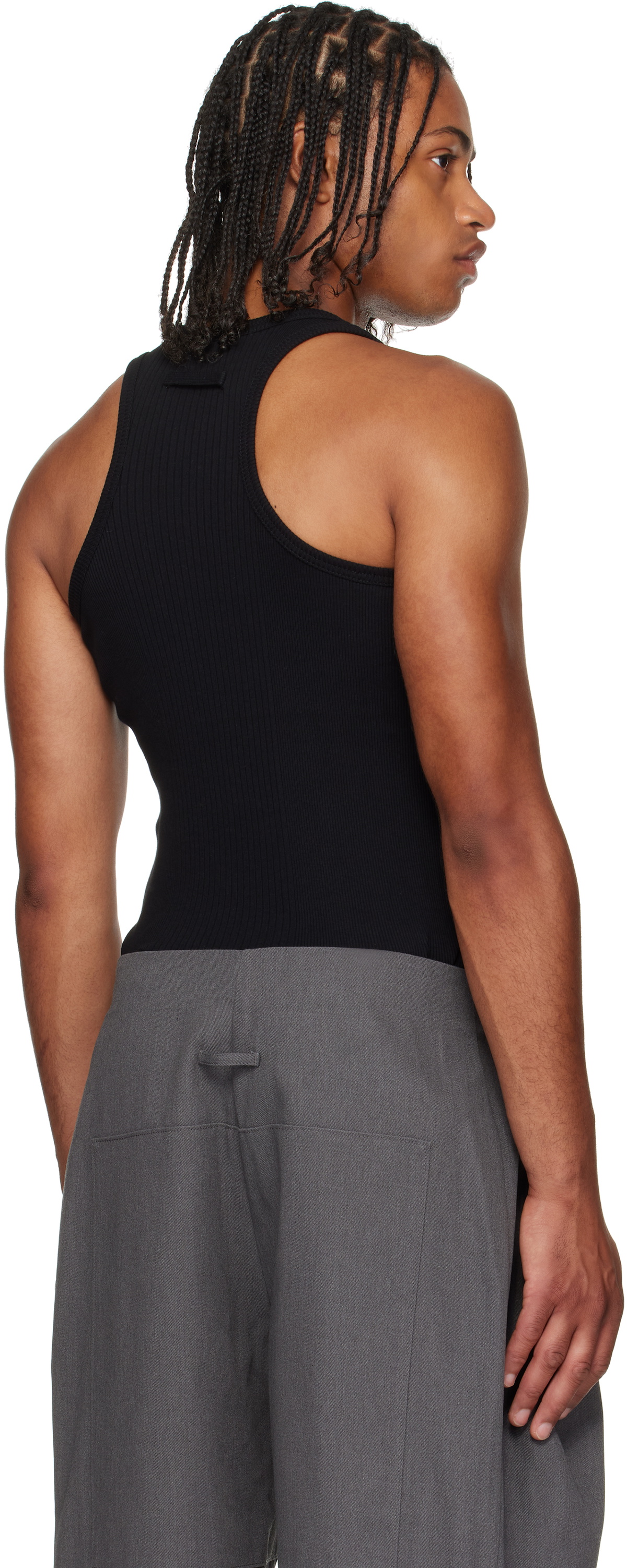 Jean Paul Gaultier Black 'The Piercing' Tank Top