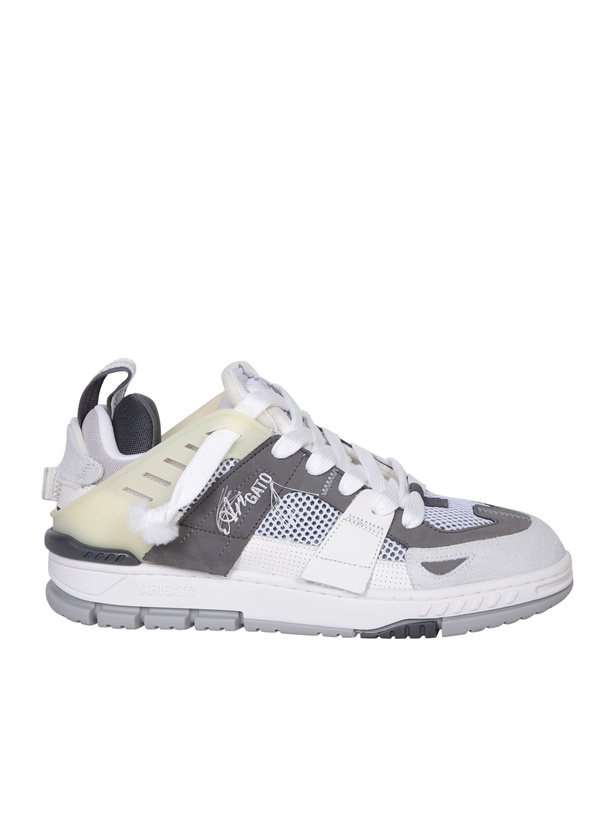 Photo: Axel Arigato Area Patchwork Sneakers In White Synthetic Fibers