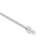 Le Gramme Men's Brushed Le Cable Bracelet in Silver 9g