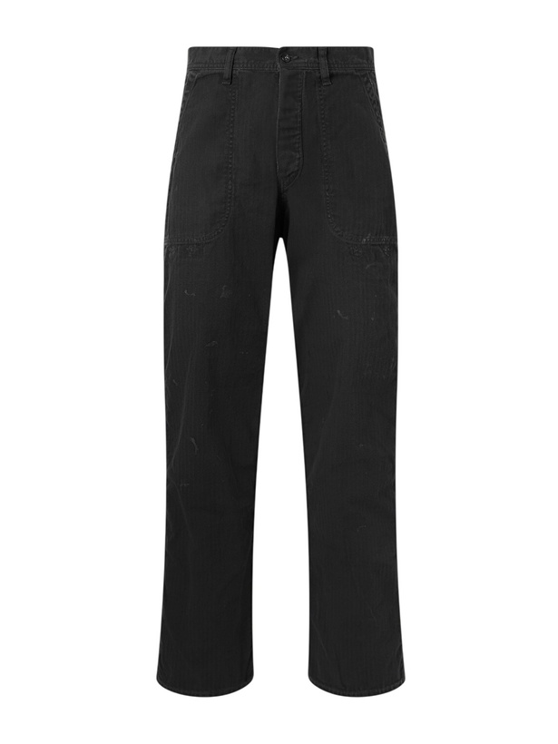 Photo: FULLCOUNT - USN Seamen’s Straight-Leg Herringbone Trousers - Black