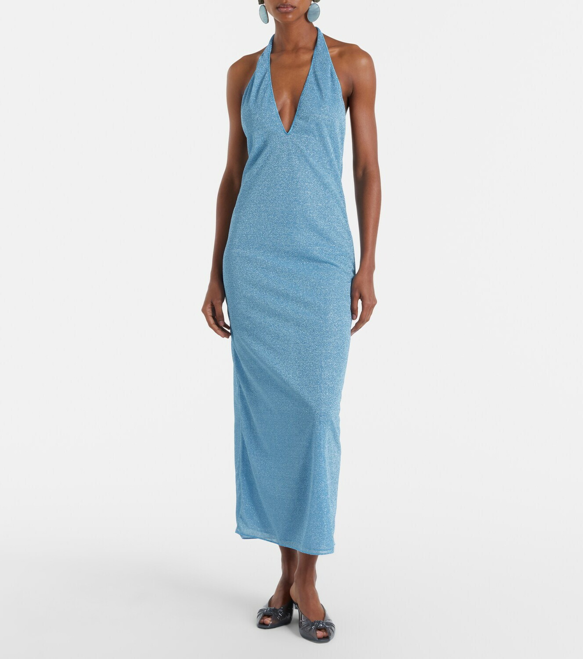 Oséree Lumière halterneck maxi dress