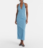 Oséree Lumière halterneck maxi dress