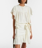 Marant Etoile Marlie ruffled crochet-trimmed blouse