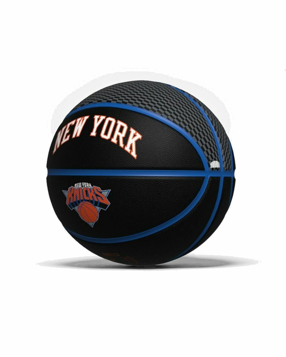 Photo: Wilson Nba Team City Collector Basketball Ny Knicks Size 7 Black - Mens - Sports Equipment