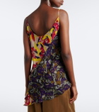 Dries Van Noten Printed asymmetric top