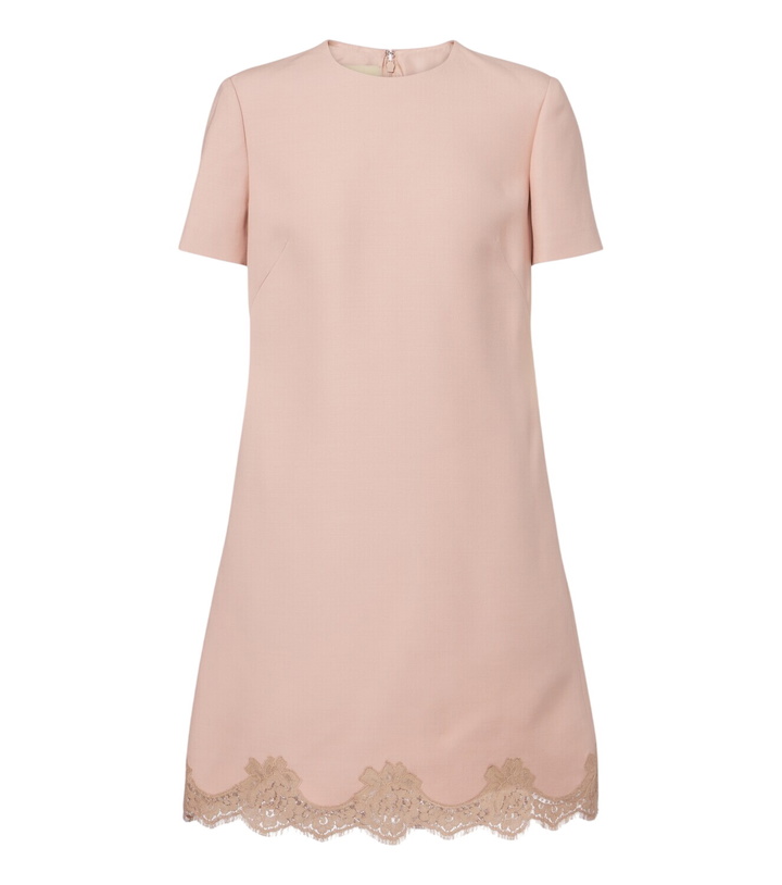 Photo: Valentino Crepe Couture lace-trimmed minidress