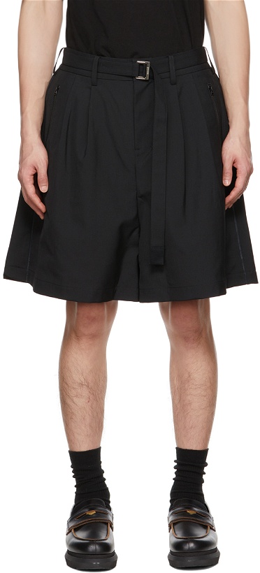 Photo: sacai Black Suiting Shorts