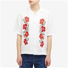 Edwin Men's Kbar Embroidered Vacation Shirt in Off White
