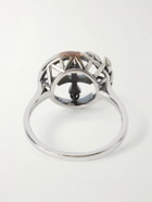 Enfants Riches Déprimés - Wreath Cross Sterling Silver Ring - Silver