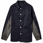 Sacai Men's Chino x Nylon Shirt Jacket in Navy/Taupe