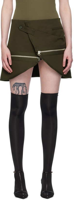 Photo: Courrèges Brown Modular Miniskirt