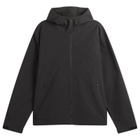 Hiking Patrol Men's Waypoint Ripstop Hooded Jacket in Charcoal Black