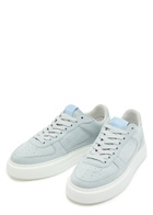 Cleens Court Panelled Suede Sneakers Blue