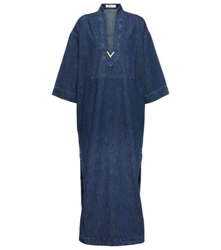 Photo: Valentino Embellished chambray denim kaftan