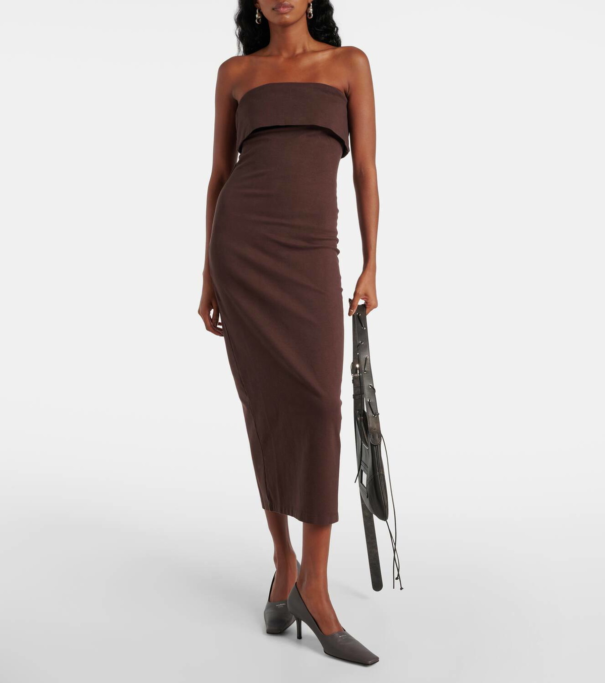 Entire Studios Lap cotton-blend midi dress