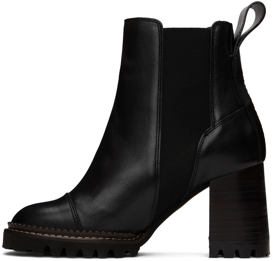 See by Chloé Black Mallory Chelsea Boots