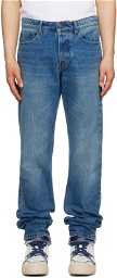 AMI Alexandre Mattiussi Blue Classic Fit Jeans