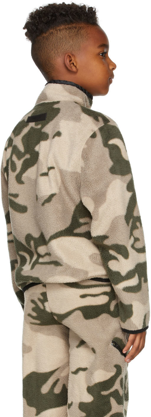 Essentials Kids Beige Camo Sweatshirt