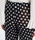 Alexandra Miro Scarlett polka-dot flared pants