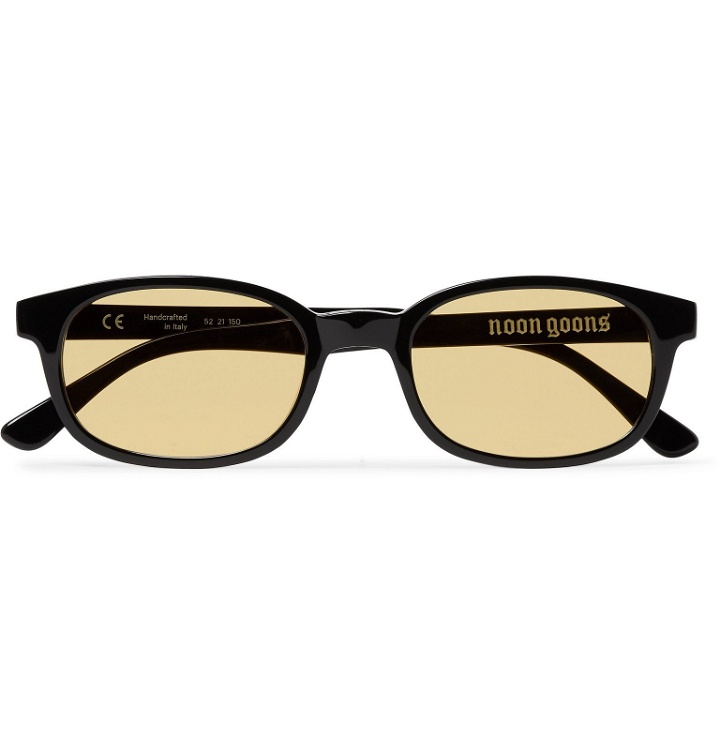 Photo: Noon Goons - Unibase Square-Frame Acetate Sunglasses - Black