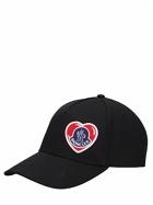 MONCLER - Heart Patch Cotton Baseball Cap