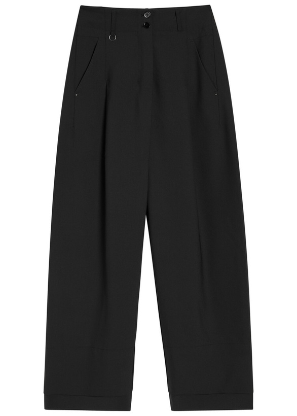 Photo: High Madrigaz Wide-leg Woven Trousers Black