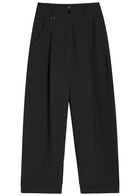 High Madrigaz Wide-leg Woven Trousers Black