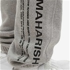 Maharishi Men's MILTYPE Embroidery Sweat Pant in GreyMarl