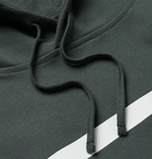 A.P.C. - Caserne Logo-Print Cotton-Jersey Hoodie - Men - Green