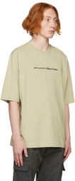 Off-White Beige Collection Name Skate T-Shirt