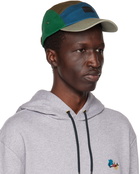 Paul Smith Green & Brown Blocked Baseball Cap