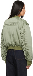 Acne Studios Green Patch Bomber Jacket