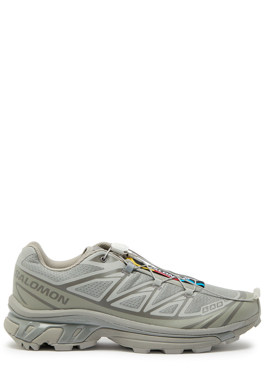 Salomon XT-6 Panelled Mesh Sneakers Grey