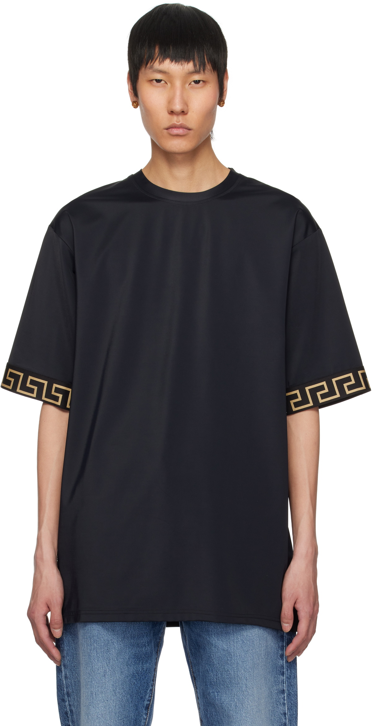 Versace Underwear Black Swim T-shirt