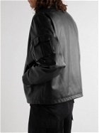Givenchy - Leather Bomber Jacket - Black
