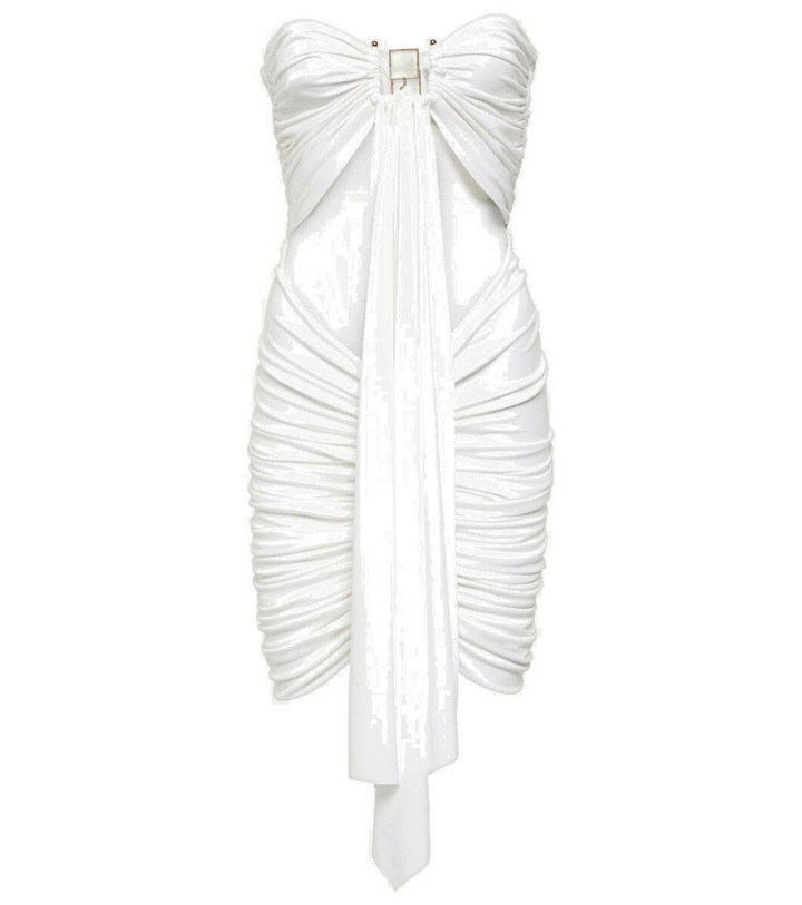 Photo: Christopher Esber Ring-detail ruched cutout minidress