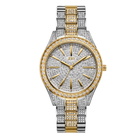 JBW Cristal 34 Quartz Diamond Gold Dial Ladies Watch J6383D