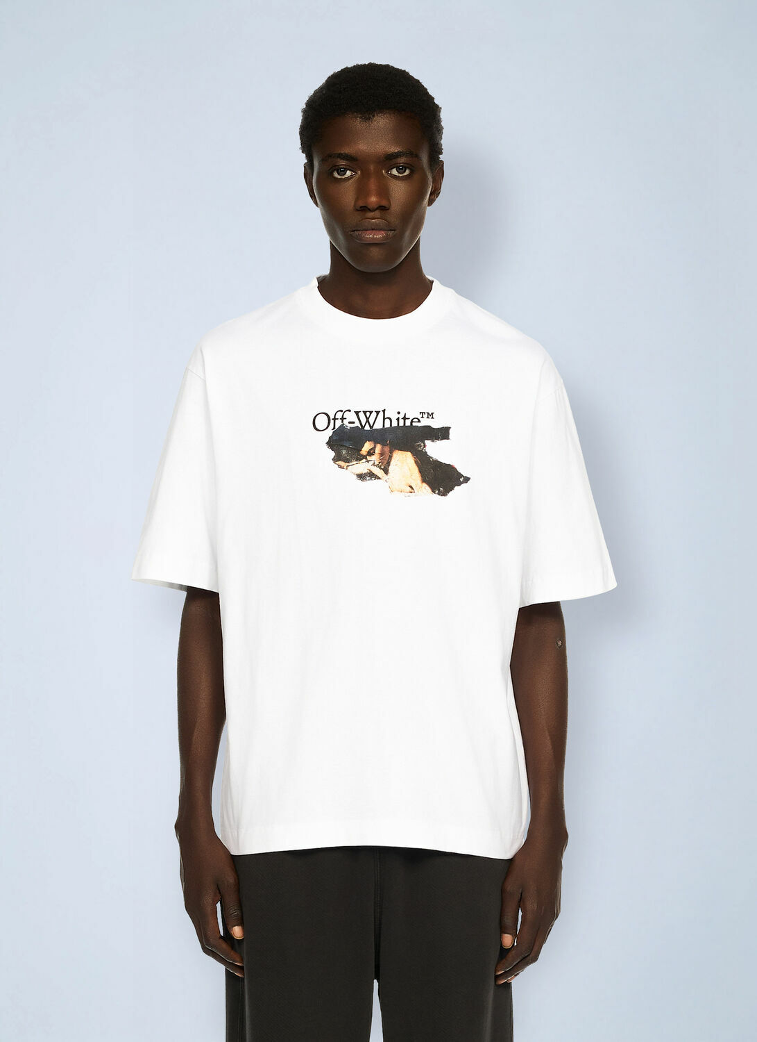Off-White Paint Arrow Skate Logo T-Shirt Off-White